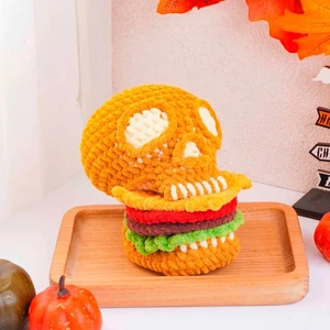 Skull Burger Crochet Pattern