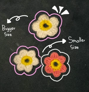 Button-on flower