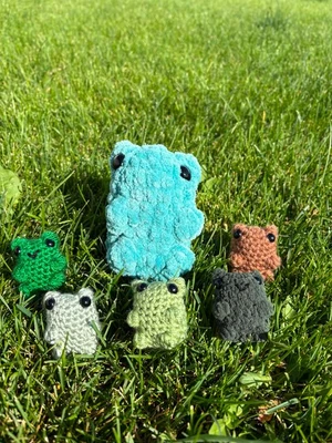 Crochet Pocket Frog (No-sew)