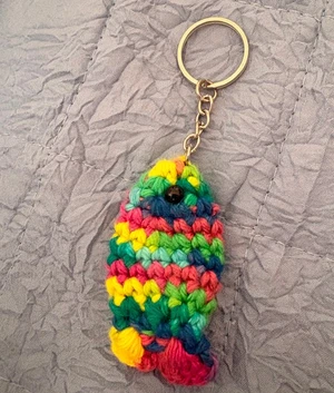 Fidget Fish Keychain