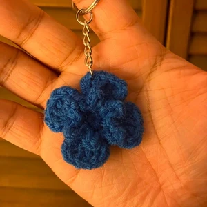 Squished Blueberry Keychain