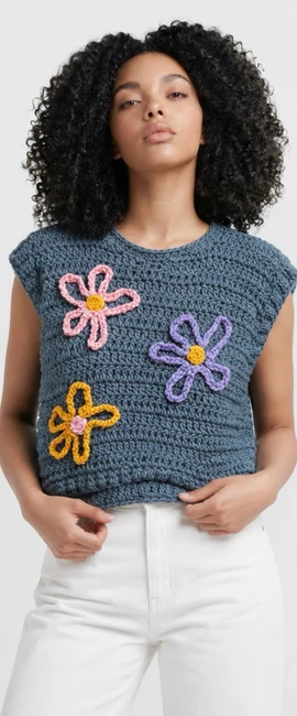 BUTTERCUP CROCHET TANK TOP