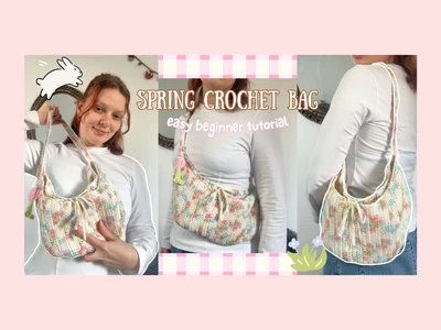 Crochet ruched shoulder bag tutorial | any size, beginner friendly | thisfairymade
