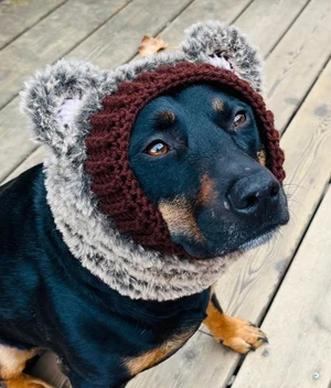 Furry Bear Dog Snood Cowl