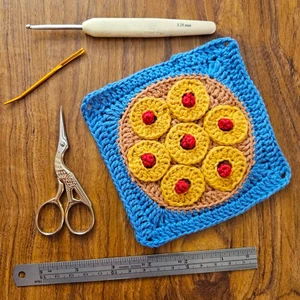 Pineapple Upside Down Cake granny square