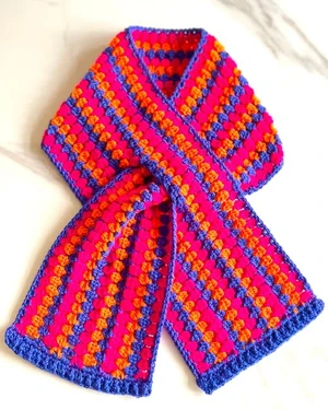 Brighten Your Day Crochet Neck Warmer | Crochet Scarf