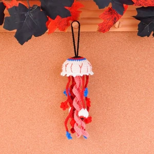 Halloween Eyeball Jellyfish Car Hanging Crochet Pattern