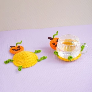 Pumpkin Coaster Crochet Pattern
