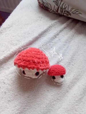 Cute popping mushroom