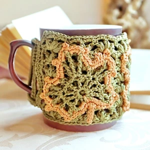 Autumn Grace Crochet Mug Wrap Pattern
