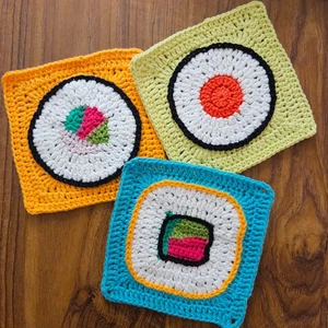 Sushi granny square bundle