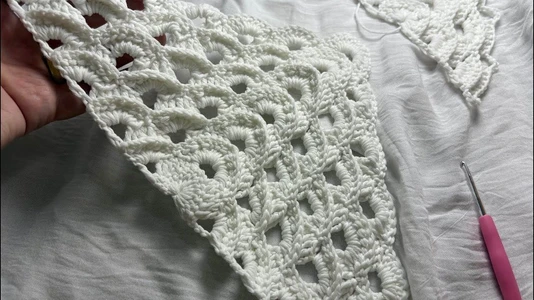 How to Crochet a Stunning Triangle Shawl Step by Step