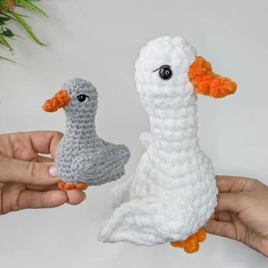 Crochet Goose Amigurumi Pattern, Easy Crochet Mini Bird