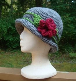 Cloche with Frivolous Flower - PA-131