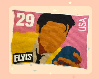 Elvis Stamp - Tapestry Crochet Pattern