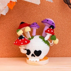 Skull Mushroom Garden Crochet Pattern
