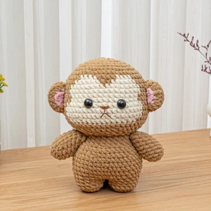 Crochet Monkey Pattern Amigurumi Monkey Plush Safari Animal Easy Crochet Pattern
