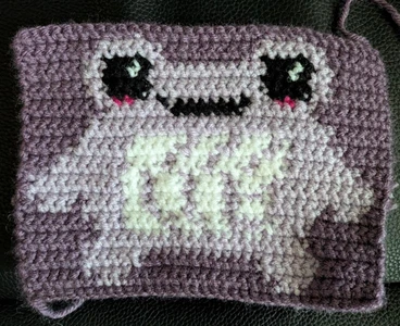 Ribbot the Ribblr Frog Tapestry Crochet