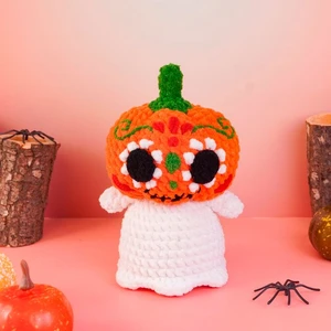 Halloween Pumpkin Ghost Crochet Pattern