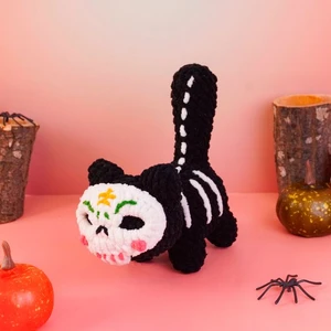 Halloween Skeleton Cat Crochet Pattern