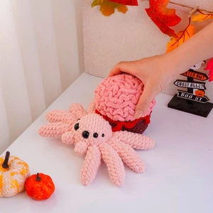 Cupcake Brain Spider Crochet Pattern