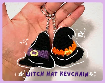 Witch Hat Keychain