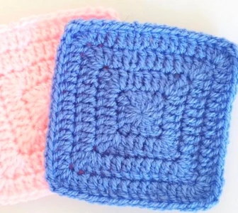 Crochet square not granny square