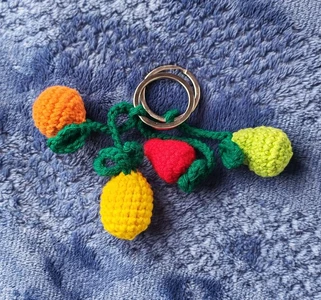 Orange and Strawberry keychain