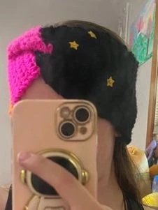 Rainbow ear warmer Headband