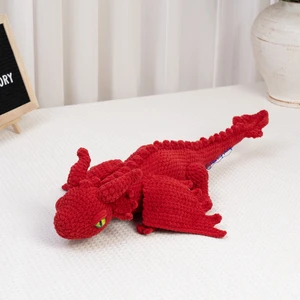 Dragon Crochet Pattern Amigurumi Dragon Plushie Fire Mama Dragon