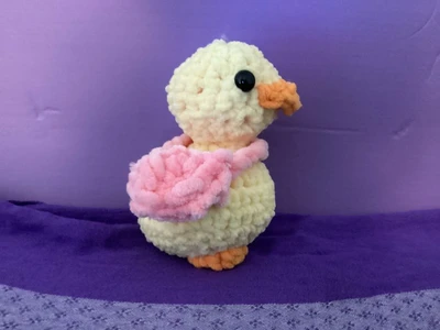 Cute duck with a purse