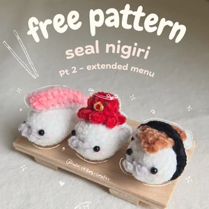 Seal Nigiri (extended menu) Free Pattern