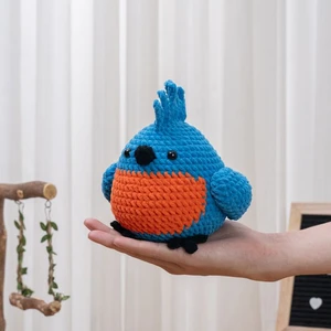 Bird Crochet Patterm Amigurumi Blue Crowned Pigeon
