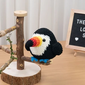 Toucan Crochet Pattern Amigurumi Bird Plushie