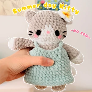 Summer Dress Kitty - Summer Day Animals Crochet Pattern ENG