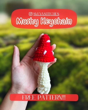 Mushroom Keychain