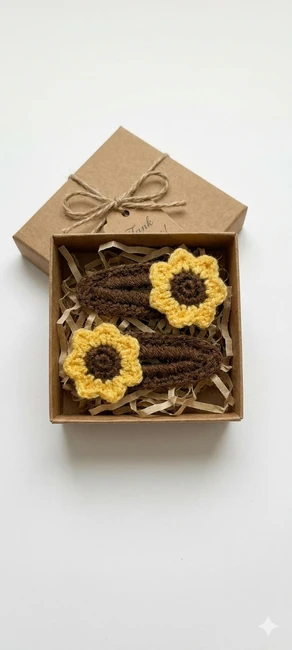 Sunflower Hairclips