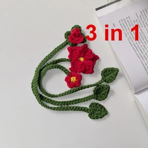 Crochet Flower Bookmark 3 in 1 Amigurumi Pattern