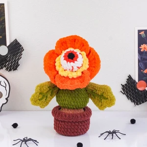 Eyeball Poppy Pot Crochet Pattern