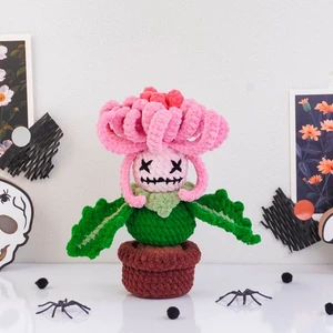 Halloween Chrysanthemum Pot Crochet Pattern