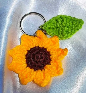 Sun flower key chain