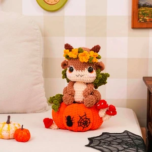 Small Pumpkin Dragon Crochet Pattern