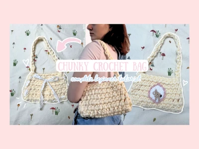 How to crochet a cute baguette bag for beginners | thisfairymade
