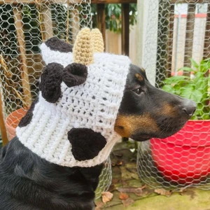 Cow Dog Cowl Snood Hoodie