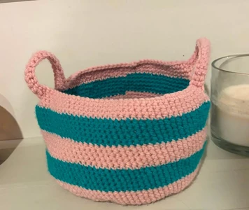 Cute Crochet Basket :)
