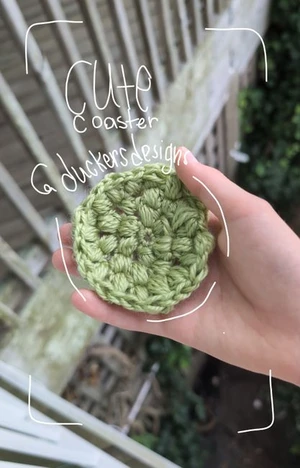 Textured coaster for summer