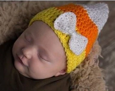 Newborn Candy Corn Hat