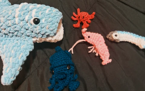 Whale Shark Toy With Food