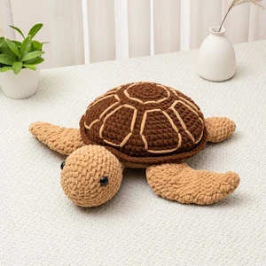 Jumbo Size Crochet Sea Turtle Amigurumi Sea Animal Crochet Plush