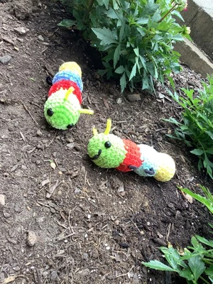 Cute colorful caterpillar